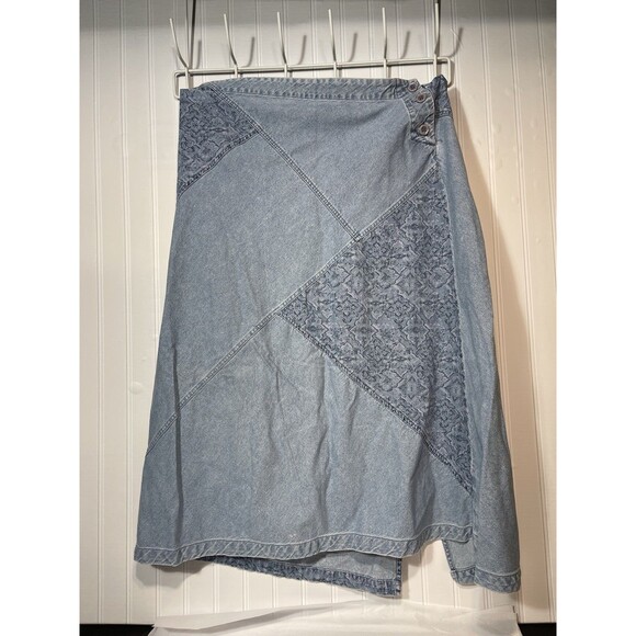 CJ Banks Dresses & Skirts - CJ Banks Women's Denim Skirt Size 20W Blue Jean Midi Length Elastic Waist